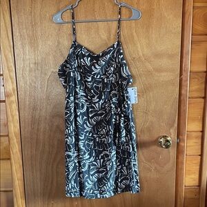Nine West Grey and White Floral Dress